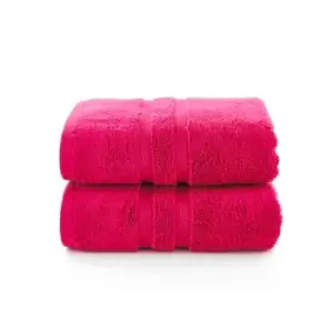 image of The Lyndon Company Chelsea 2 Pack Hand Towel - Magenta