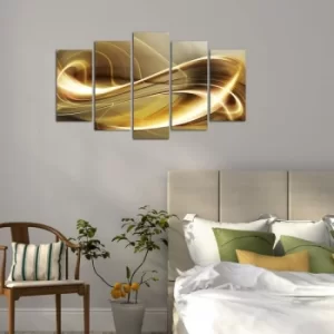 Image of 5ABSMDF-62 Multicolor Decorative MDF Painting (5 Pieces)
