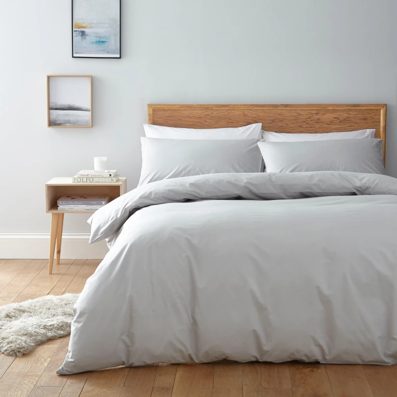 Image of Linea Egyptian Cotton Pillowcase - Grey Grey One Size