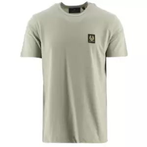Image of Belstaff Laurel Green Patch Logo T-Shirt
