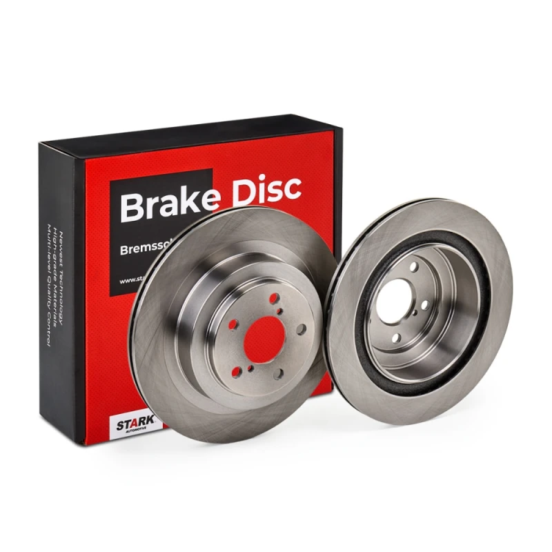 Image of STARK SKBD-0020345 Brake disc Rear Axle, Vented, Cast Iron, Uncoated, Untreated, without bolts/screws Cast Iron Brake Disc (82)