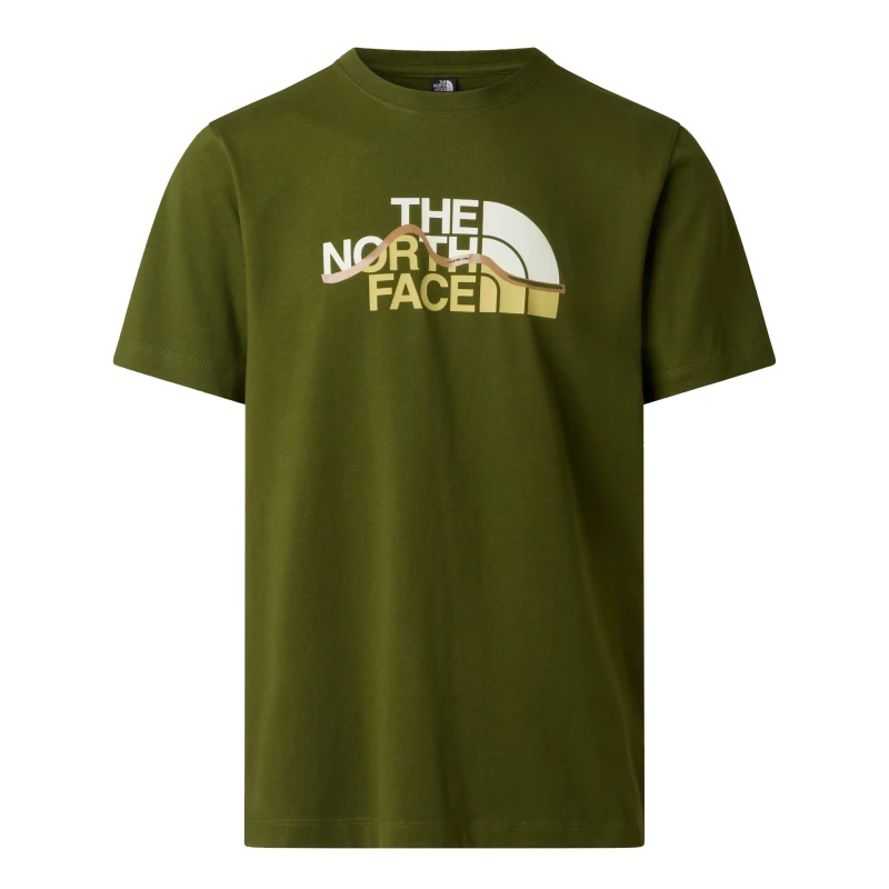 Image of The North Face TNF Mountain Tee Mens Woodland Green male 2X Large