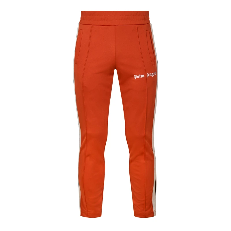 Image of Palm Angels Mens Classic Closed Hem Poly Joggers Off White male XS