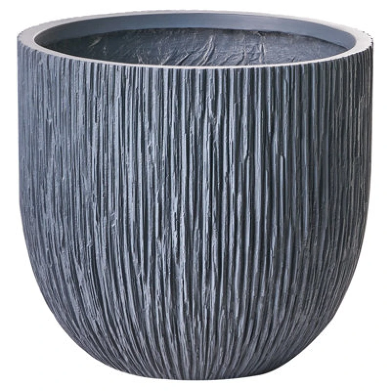 Image of Beliani Plant Pot Hanyue 42cm Grey
