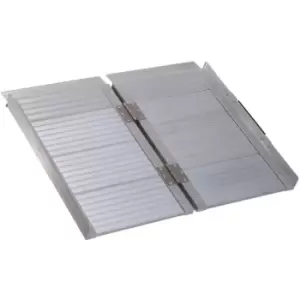 Image of Homcom - 2ft Aluminium Folding Wheelchair Ramp Equipment Mobility Suitcase