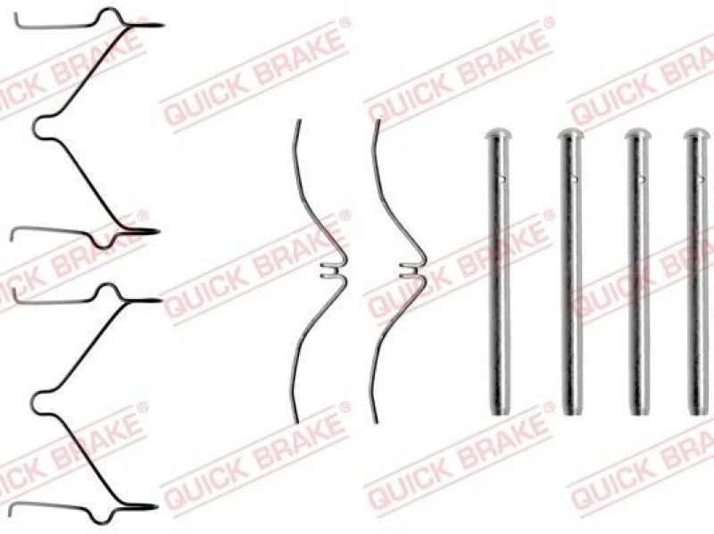 Image of QUICK BRAKE Brake pad fitting kit QUICK BRAKE 109-1124