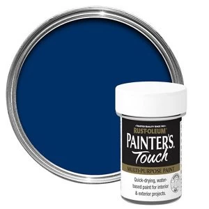 Image of Rust-Oleum Painter's touch Dark blue Gloss Multi-surface Paint 20ml