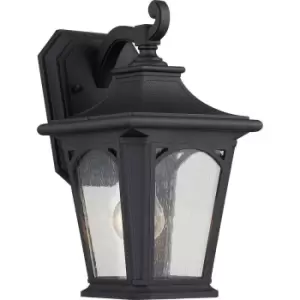 image of Bedford 1 Light Small Wall Lantern - Mystic Black Finish, E27