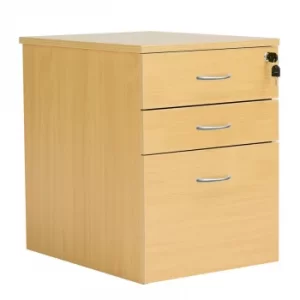 image of 3 Drawer High Mobile Pedestal Nova Oak