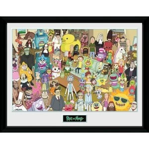 Image of Rick and Morty Total Rickall Framed Collector Print