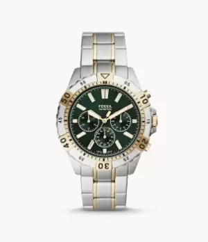 Image of Fossil Men Garrett Chronograph Two-Tone Stainless-Steel Watch