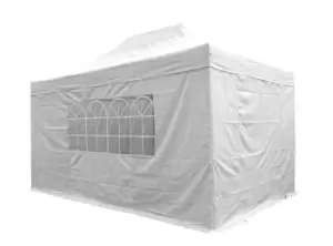 image of Airwave 3m x 4.5m Pop Up Gazebo with Sides - White