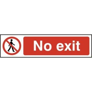 Image of ASEC No Exit 200mm x 50mm PVC Self Adhesive Sign