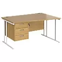 image of Dams International Wave Desk MC14WRP3WHO 1,400 x 725 x 800 - 990 mm