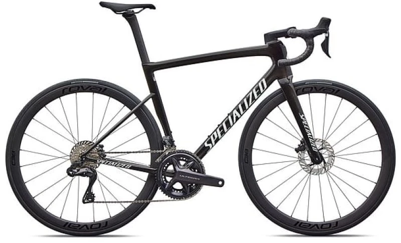 Image of Specialized 2026 Tarmac SL8 Expert Di2 Road Bike 54 GLOSS OBSIDIAN METALLIC / 25% CQV REFLEX SUPER RED PEARL OVER White - Cycles UK