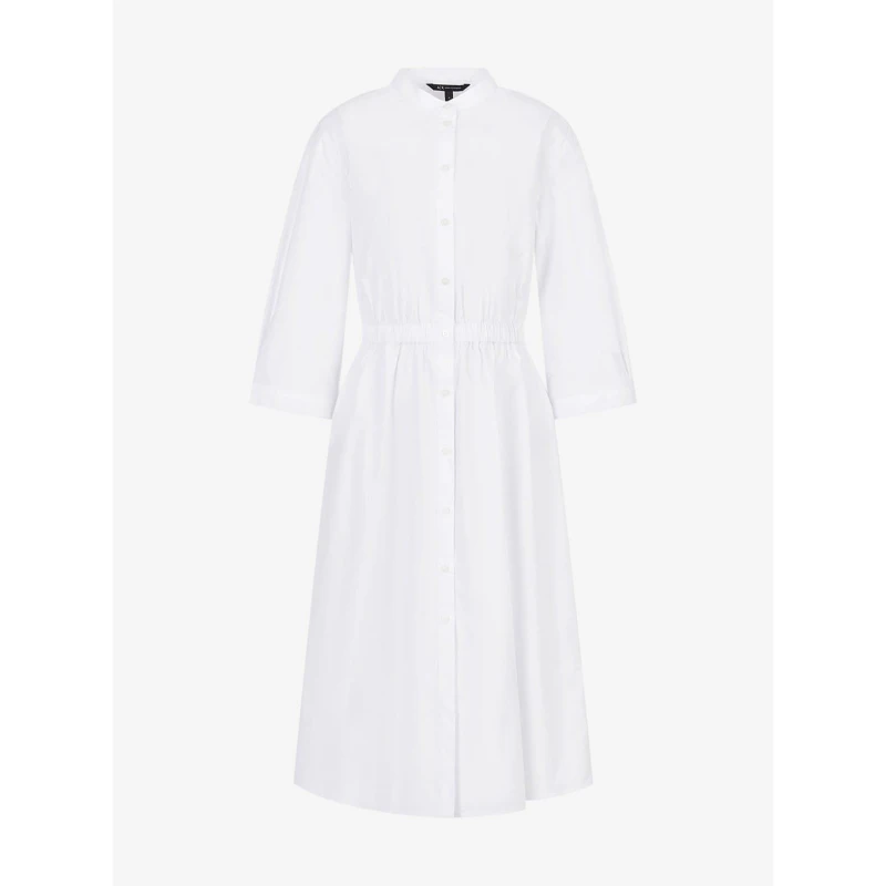 Image of Armani Exchange Dress Cord Trousers 8 White 31874601175