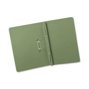 image of Guildhall Transfer Spring Files Heavyweight Capacity 38mm Foolscap Green Pack of 25