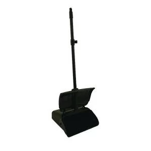 image of Lobby Dustpan and Brush Set Soft brustles on brush, Lid on dustpan