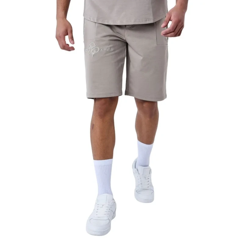 Image of Project X Paris Plain shorts with logo band Project X Paris Gris Male S