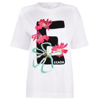 Image of Escada Embroidered Logo T-Shirt - White