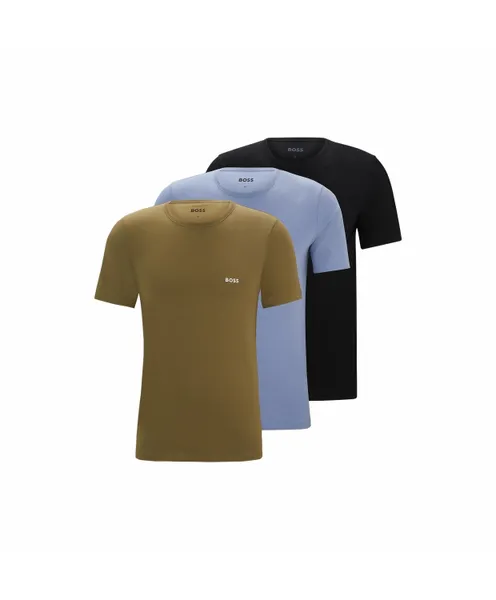 Image of Boss 3 Pack Classic T-Shirt Regular Fit T-Shirts Small Green 59759171350
