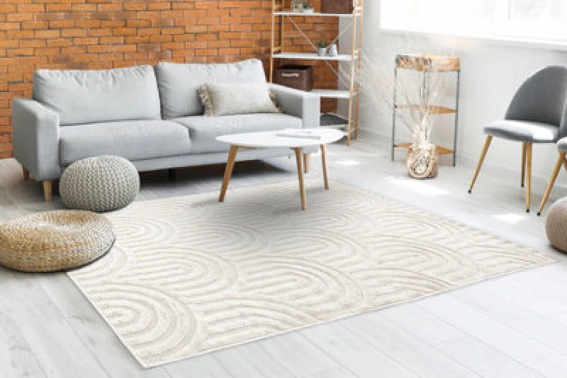 Image of RugsX Carpet Santo Sisal 0537 Geometric White 80X150 Cm
