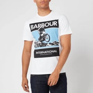 Image of Barbour International Mens Frame T-Shirt - White - L