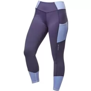 image of Dublin Girls Power Performance Colour Block Horse Riding Tights (24 in) (Blue) - Blue