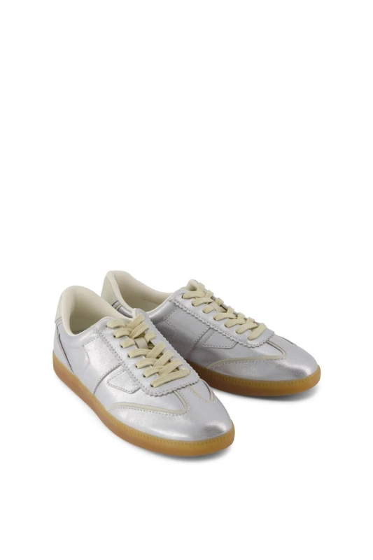 Image of TOMS Womens Collins Trainer in Silver Size: 4 Silver Female 4