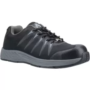 Image of Amblers Unisex Adult AS717C Safety Trainers (8 UK) (Black) - Black