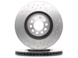 Image of PAIR BREMBO BRAKE XTRA DRILLED DISCS 09.7880.1X