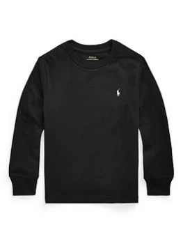 Image of Ralph Lauren Boys Long Sleeve T Shirt - Black, Size 14-16 Years=L
