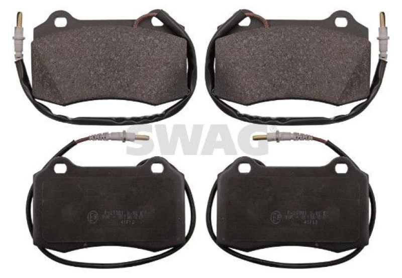 Image of Brake pad set SWAG 62 11 6165