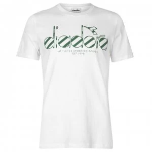 image of Diadora Logo T Shirt - Gardenia White