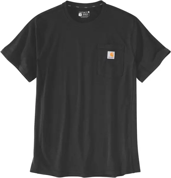 Image of Carhartt Force Relaxed Fit Midweight Pocket T-Shirt, black, Size L