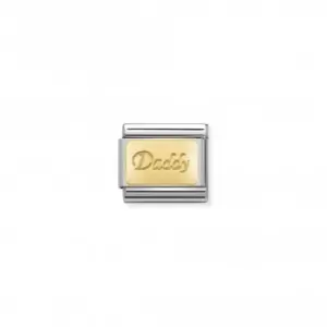Image of Nomination Composable Classic Symbols Plates Gold Daddy Link 030153/18