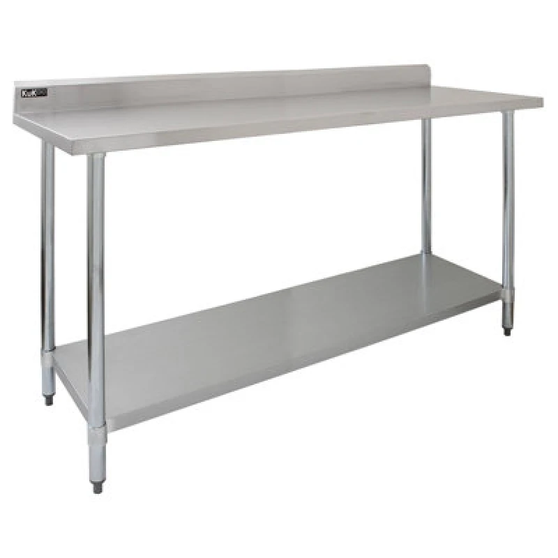 Image of Commercial Stainless Steel Catering Table - 6ft Wide