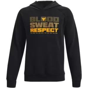 Image of Under Armour Project Rock Fleece Hoodie Junior - Black
