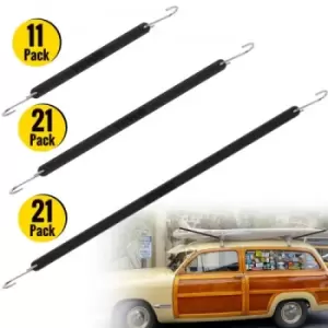 Image of VEVOR Rubber Bungee Cords, 11 Pack 9", 21 Pack 15", 21 Pack 21", Natural Rubber Tie Down Straps w/ S Hooks, Heavy Duty Assorted Sizes Outdoor Tarp Str