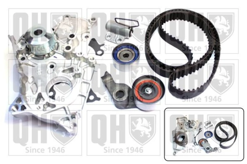 Image of QUINTON HAZELL Water pump and timing belt kit QUINTON HAZELL QBPK8020
