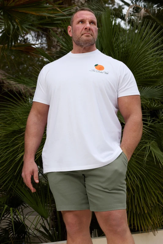 Image of BadRhino BadRhino Men Mens Chino Shorts in Pale Green Size: 46R Pale Green 46R Male 5063589034038