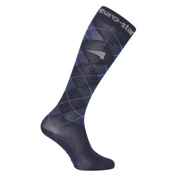 image of Eurostar Aily Equestrian Socks Ladies - Navy/Navy