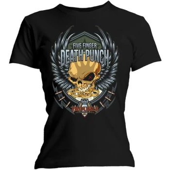 Image of Five Finger Death Punch - Trouble Womens Large T-Shirt - Black