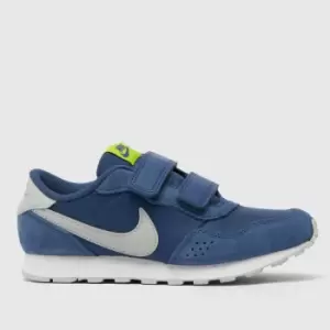 Image of Nike Navy & Grey Md Valiant Boys Junior Trainers