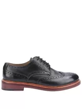 image of Cotswold Quenington Leather Goodyear Welt Shoe Male Black UK Size 7