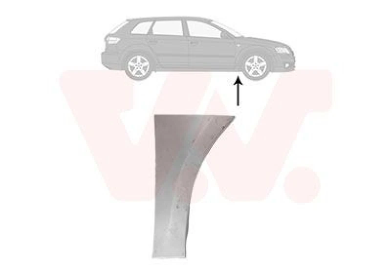 Image of VAN WEZEL Wing fender VAN WEZEL 5856156