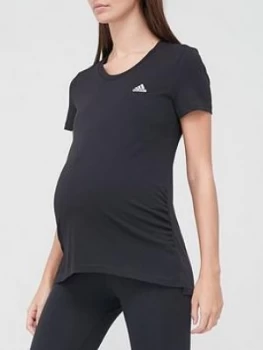 Image of adidas Maternity T-Shirt - Black Size M Women