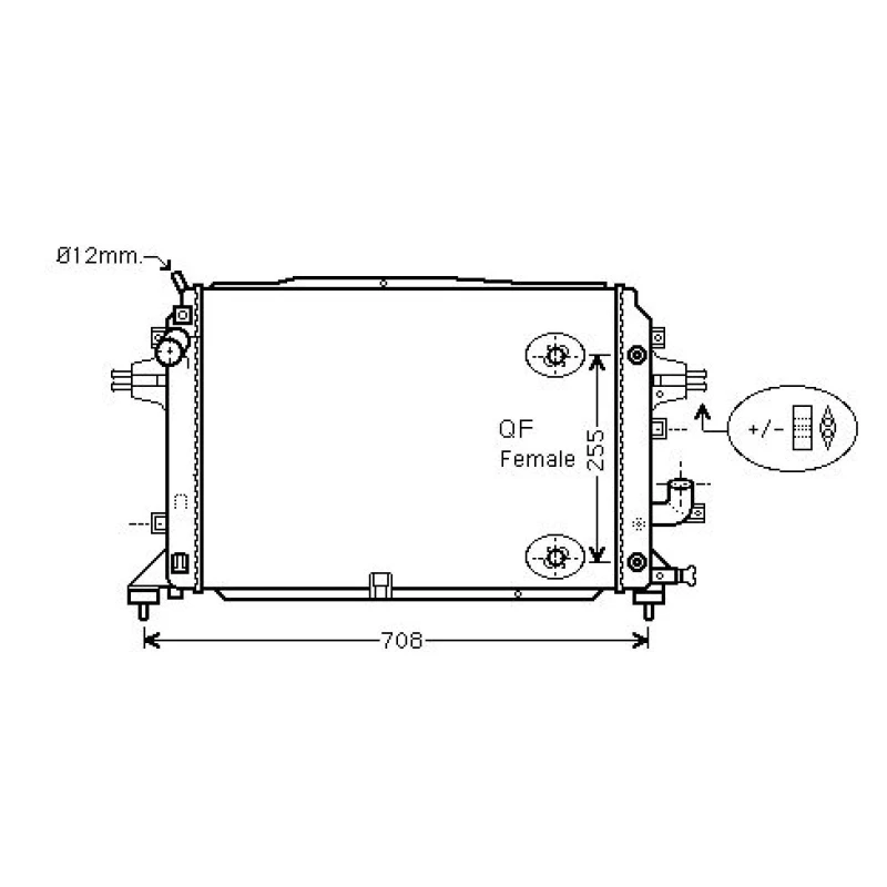 Image of Engine radiator DIEDERICHS DCM2683