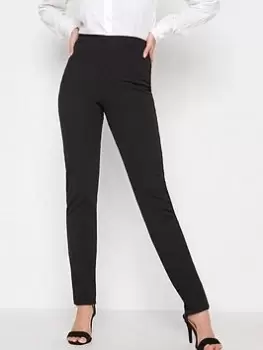 Image of Long Tall Sally Tall Black Slim Leg Trouser, Black, Size 24, Length 36, Women