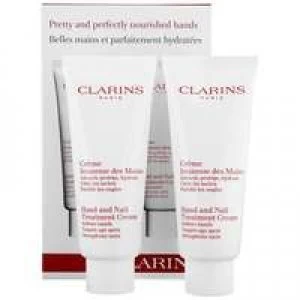 image of Clarins Hand and Foot Care Hand and Nail Treatment Cream 2 x 100ml / 3.4 oz.